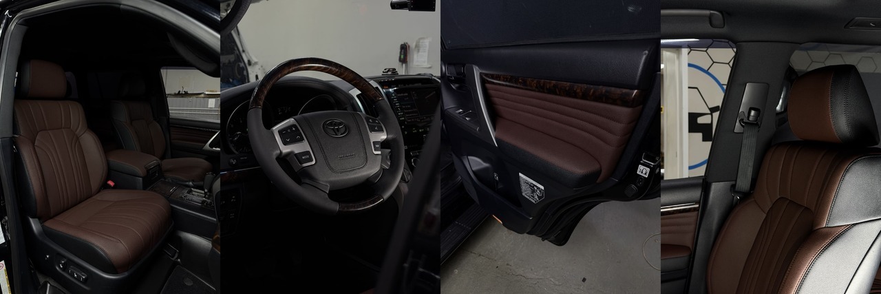 Перетяжка салона Toyota Land Cruiser 200 фото